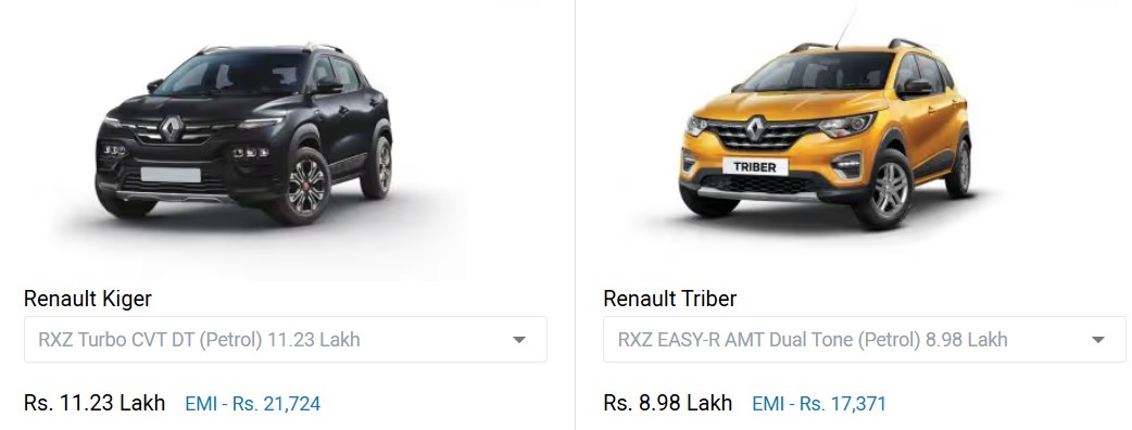 Renault Triber & Kigger