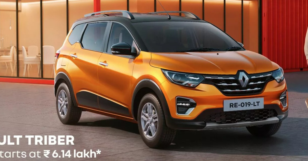 Renault Triber 6.15 लाख में 7-सीटर, 19kmpl माइलेज और 625L बूट स्पेस वाली MPV!